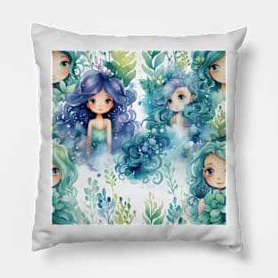 Mermaids Pattern 14 Pillow