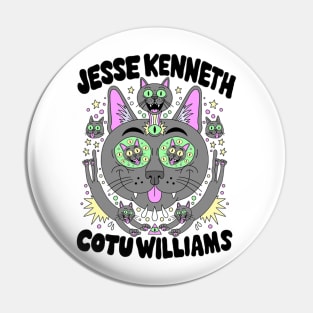 JKCW CAT LOGO Joey Souza Art Pin