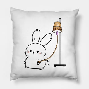 Bubble Tea Bunny Pillow