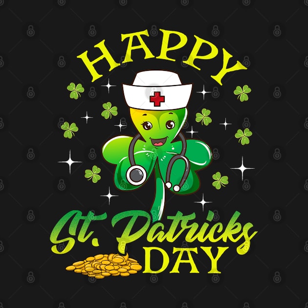 Nurse Shamrock Happy St Patricks Day EMT by E