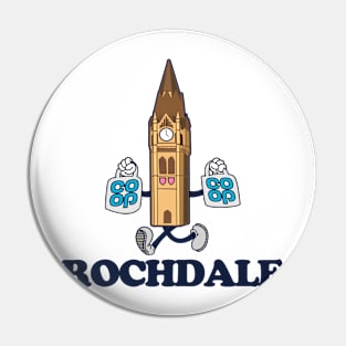 Rochdale Town Hall (1930s rubberhose cartoon character style) Pin