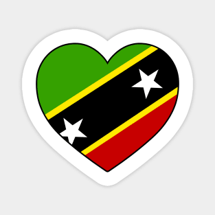 Heart - Saint Kitts and Nevis Magnet