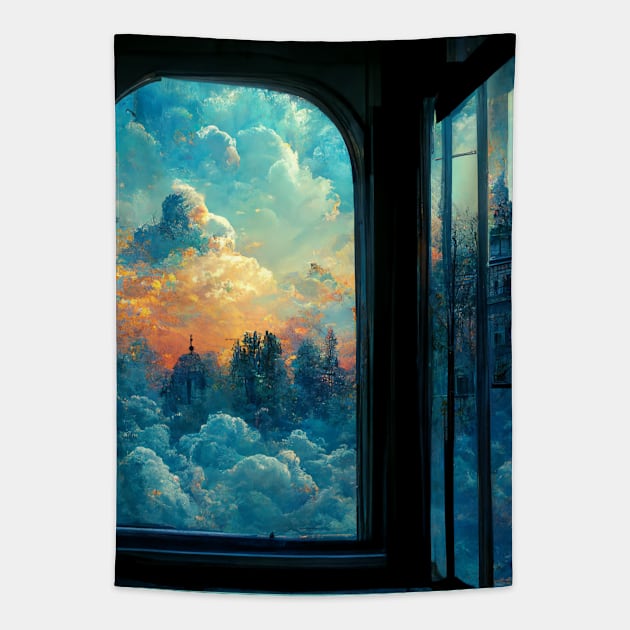 Heaven's Window | Kingdom Come Tapestry by Kazaiart