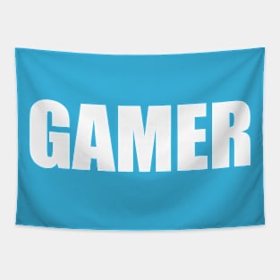 Gamer text on black and white  Design for kids and Gamers Tapestry