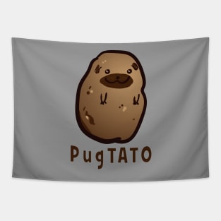 Pugtato Pug Potato Pun Shirt Tapestry