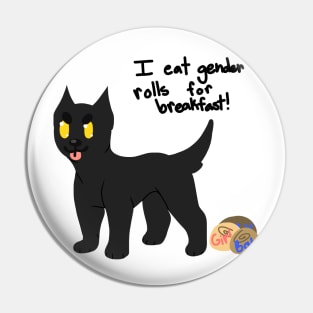 Gender roles for breakfast! Pitbull Pin