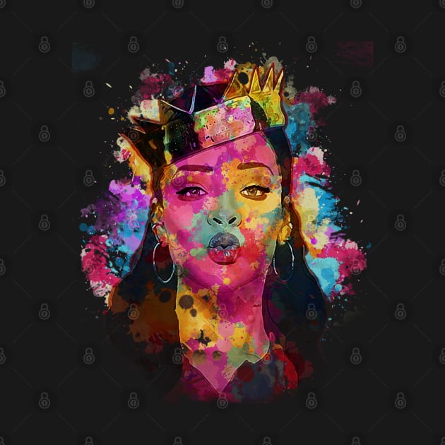 Rihanna - Watercolor Illustration by Punyaomyule