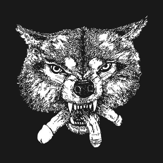 Discover Hungry Like The Wolf (White Print) - Wolf - T-Shirt