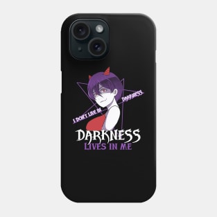 Darkness Lives in Me Devil Anime Goth Girl Phone Case