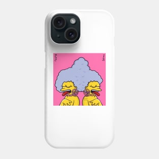 Simpsons WAP Megan thee Stallion Cardi B Patty and Selma Phone Case