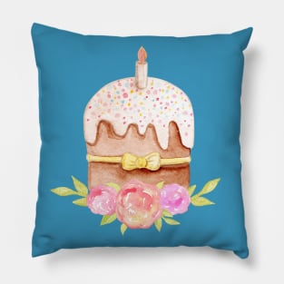 Easter cake with candle Pillow