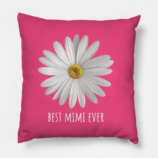 Best Mimi Ever Simple Daisy Floral Pillow