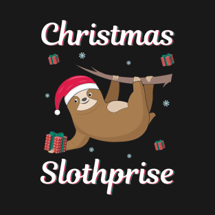 Cute baby sloth christmas slothprise T-Shirt