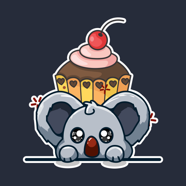 Koala and cupcake by Crazy Collective