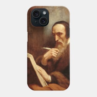 Portrait de Calvin by Ary Scheffer Phone Case