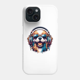 Grinning Bolognese as Smiling DJ with Sunglasses Phone Case