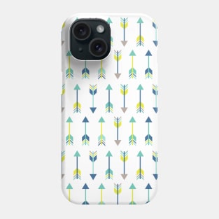 Mint Lime Tribal Arrows Pattern Indian Indigenous Phone Case