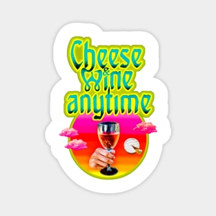 CHEESE & WINE Magnet