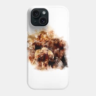 Elephant Watercolor Art Phone Case