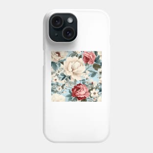 Shabby Chic Flowers Pattern 1 Phone Case