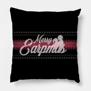 Merry WayHaught Earpmas Sweater Pillow