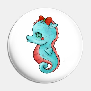 Kawaii Seahorse Pin