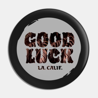 Good Luck Black Palm Sticker Pin