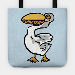 Big beaked pelican Tote