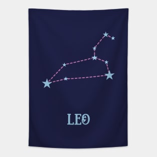 Leo Zodiac Sign Constellation Tapestry