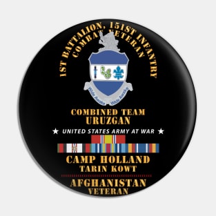 1st Bn, 151st Infantry - Camp Holland Afghanistan Vet w AFGHAN SVC X 300 Pin