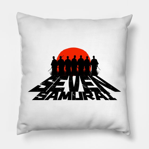 Mod.1 Seven Samurai Japanese Pillow by parashop