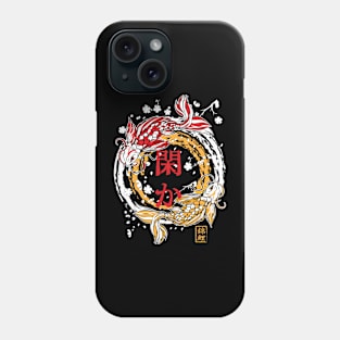 Koi fish japan style.Japan traditional and couture art. Phone Case