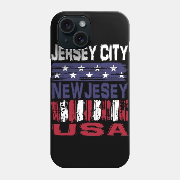 Jersey City New Jersey USA T-Shirt Phone Case by Nerd_art