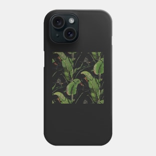 Banana leaves tropical leaf Phone Case