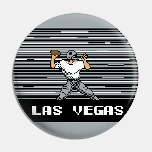 8-Bit Quarterback - Las Vegas Pin by The Pixel League