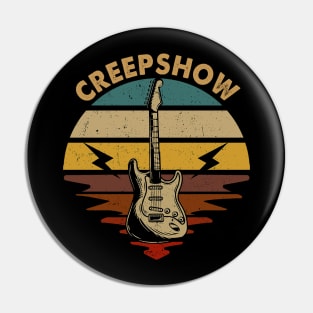 Vintage Guitar Beautiful Name Creepshow Personalized Pin