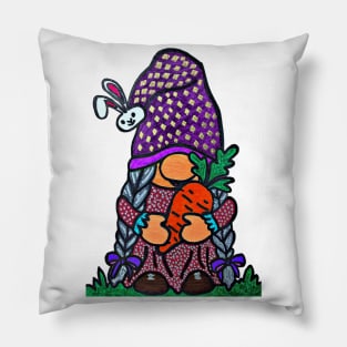 Cute Girl Gnome Pillow