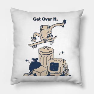 Get Over It. 1bit Pixel Art Pillow