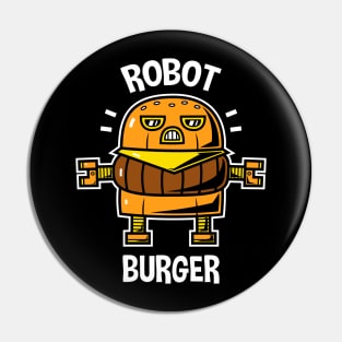 Robot Burger Pin