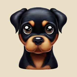 Small Version - Playful Rottweiler Pup T-Shirt