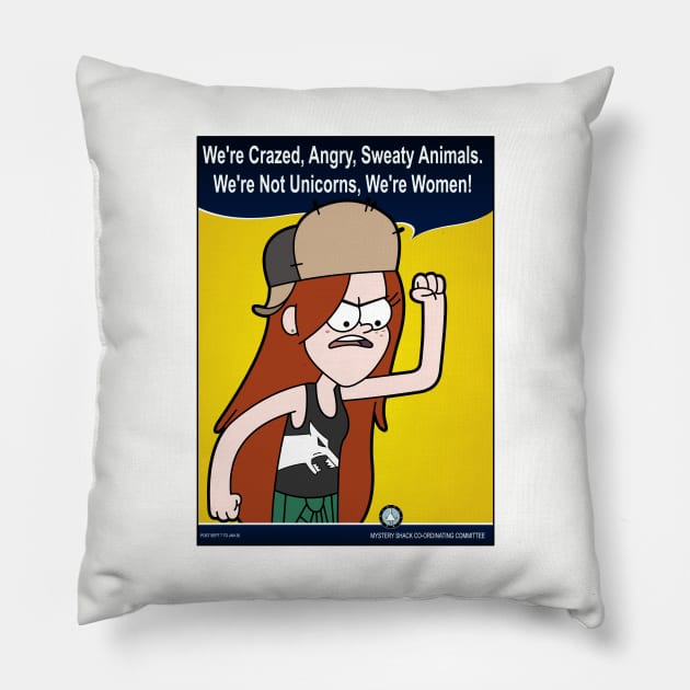 We're Not Unicorns! Pillow by RobotGhost