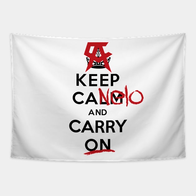 Keep Canelo and Carry On - Boxeo Mexicano Tapestry by Estudio3e