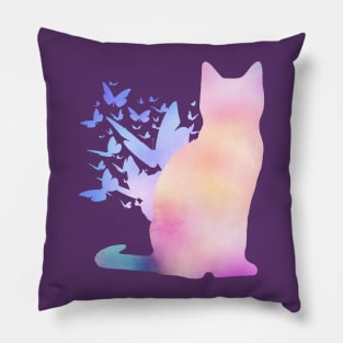 Cat butterfly Pillow