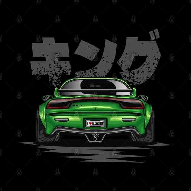 RX7 Wide Body (Light Green) by Jiooji Project