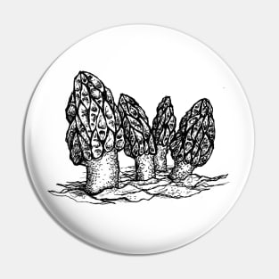 Morel Mushroom Pin