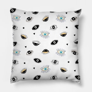 Beauty blue eyes Pillow