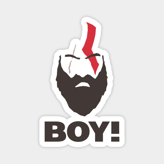 God of War - Kratos - BOY! Magnet by InfinityTone