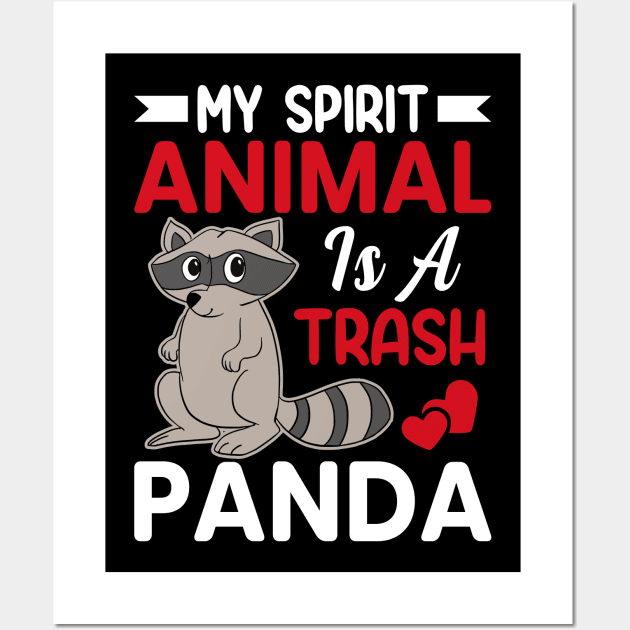 Trash Panda Art Print Raccoon Wall Art Animal Artwork