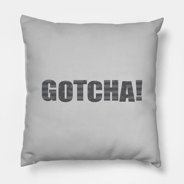 Gotcha Pillow by Dale Preston Design