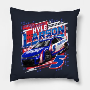 Kyle Larson Navy Draft Pillow